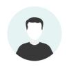 Placeholder icon with a black silhouette on a light blue circle